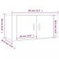 Preview: TV-Wandschrank Betongrau 80x34,5x40 cm