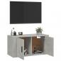 Preview: TV-Wandschrank Betongrau 80x34,5x40 cm