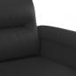 Preview: 2-Sitzer-Sofa Schwarz 140 cm Kunstleder