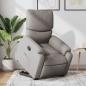 Preview: ARDEBO.de - Relaxsessel mit Aufstehhilfe Taupe Stoff