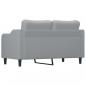 Preview: 2-Sitzer-Sofa Hellgrau 140 cm Stoff