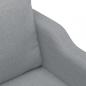 Preview: 2-Sitzer-Sofa Hellgrau 140 cm Stoff