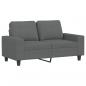 Preview: 2-Sitzer-Sofa Dunkelgrau 120 cm Stoff