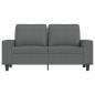 Preview: 2-Sitzer-Sofa Dunkelgrau 120 cm Stoff