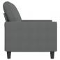 Preview: 2-Sitzer-Sofa Dunkelgrau 120 cm Stoff