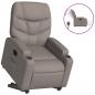 Preview: Relaxsessel mit Aufstehhilfe Elektrisch Taupe Stoff