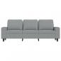 Preview: 3-Sitzer-Sofa Hellgrau 180 cm Stoff