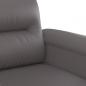 Preview: 2-Sitzer-Sofa Grau 140 cm Kunstleder