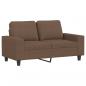 Preview: 2-Sitzer-Sofa Braun 120 cm Stoff