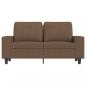 Preview: 2-Sitzer-Sofa Braun 120 cm Stoff