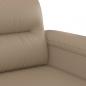 Preview: 2-Sitzer-Sofa Cappuccino-Braun 140 cm Kunstleder