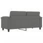 Preview: 2-Sitzer-Sofa Dunkelgrau 140 cm Mikrofasergewebe