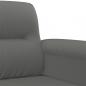 Preview: 2-Sitzer-Sofa Dunkelgrau 140 cm Mikrofasergewebe