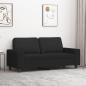 Preview: ARDEBO.de - 2-Sitzer-Sofa Schwarz 140 cm Stoff