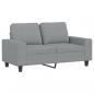 Preview: 2-Sitzer-Sofa Hellgrau 120 cm Stoff