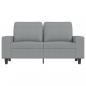 Preview: 2-Sitzer-Sofa Hellgrau 120 cm Stoff