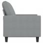 Preview: 2-Sitzer-Sofa Hellgrau 120 cm Stoff