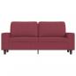 Preview: 2-Sitzer-Sofa Weinrot 140 cm Stoff