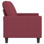 Preview: 2-Sitzer-Sofa Weinrot 140 cm Stoff