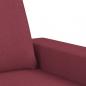 Preview: 2-Sitzer-Sofa Weinrot 140 cm Stoff