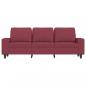 Preview: 3-Sitzer-Sofa Weinrot 180 cm Stoff