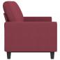 Preview: 3-Sitzer-Sofa Weinrot 180 cm Stoff