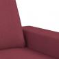 Preview: 3-Sitzer-Sofa Weinrot 180 cm Stoff