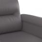 Preview: 2-Sitzer-Sofa Grau 120 cm Kunstleder