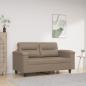 Preview: ARDEBO.de - 2-Sitzer-Sofa Cappuccino-Braun 120 cm Kunstleder