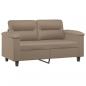 Preview: 2-Sitzer-Sofa Cappuccino-Braun 120 cm Kunstleder