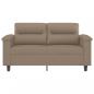 Preview: 2-Sitzer-Sofa Cappuccino-Braun 120 cm Kunstleder