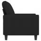 Preview: 2-Sitzer-Sofa Schwarz 120 cm Stoff