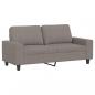 Preview: 2-Sitzer-Sofa Taupe 140 cm Stoff