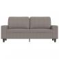 Preview: 2-Sitzer-Sofa Taupe 140 cm Stoff