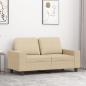 Preview: ARDEBO.de - 2-Sitzer-Sofa Creme 120 cm Stoff