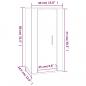 Preview: TV-Wandschrank Betongrau 40x34,5x80 cm