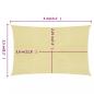 Preview: Sonnensegel 160 g/m² Beige 2,5x4 m HDPE