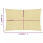 Preview: Sonnensegel 160 g/m² Beige 2,5x5 m HDPE