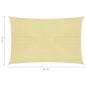 Preview: Sonnensegel 160 g/m² Beige 3x6 m HDPE  