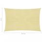 Preview: Sonnensegel 160 g/m² Beige 2x3,5 m HDPE