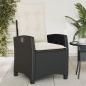 Preview: Gartensessel mit Kissen 2 Stk. Verstellbar Schwarz Poly Rattan