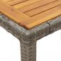 Preview: 5-tlg. Garten-Essgruppe mit Kissen Grau Poly Rattan