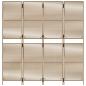 Preview: Paravent 4-tlg. Beige Poly Rattan