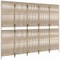 Preview: Paravent 5-tlg. Beige Poly Rattan