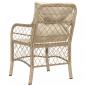 Preview: Gartenstühle mit Kissen 2 Stk. Beige Poly Rattan