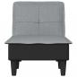 Preview: Chaiselongue Hellgrau Stoff