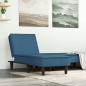 Preview: ARDEBO.de - Chaiselongue Blau Samt