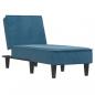 Preview: Chaiselongue Blau Samt