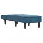 Preview: Chaiselongue Blau Samt