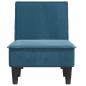 Preview: Chaiselongue Blau Samt